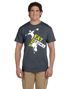 Abstract "Eat Sleep Bowl" T-shirt