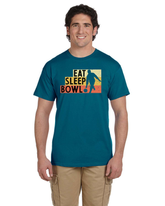 Retro "Eat Sleep Bowl" T-shirt
